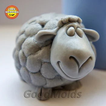 

Silicone soap mold sheep 3D, mold, soap-boiling, polymer clay, sheep, animals