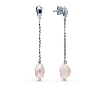 

Silver earrings with pearls sunlight sample 925