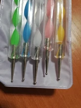 5 uds lápiz pluma punteada de cera lápiz-diamantes de imitación adhesivos gemas de recogiendo Picker consejos herramientas bricolaje salón de uñas arte