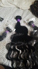 Extensiones de cabello humano Remy brasileño, Color negro, 1B