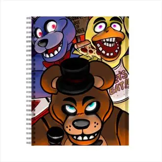 Notebook 5 Nights with Freddie Five Nights At Freddy & #039;s FNAF,  animatronics No. 7, A6