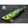 wLure 10cm 17g Long Casting Topwater Popper Walking Lure 2 #4 Treble Hooks Floating Bait 3D Hard Eyes Fishing Lure W622 ► Photo 3/6