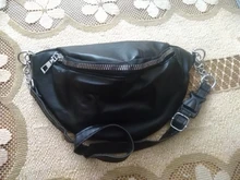 Riñonera con cadena de moda para mujer, bolso de cintura de piel sintética, bolso de pecho