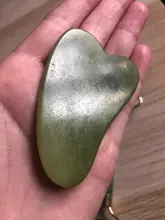 Rodillo de piedra de Jade Natural para masaje Facial, masajeador de gua sha, rascador, herramientas adelgazantes de belleza, relajación de la piel