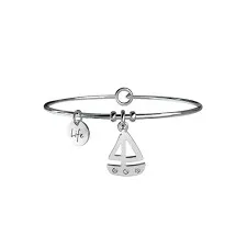 

KIDULT-316L STAINLESS STEEL BRACELET WITH PENDANT BOAT-COURAGE-COD 231640 FREE TIME