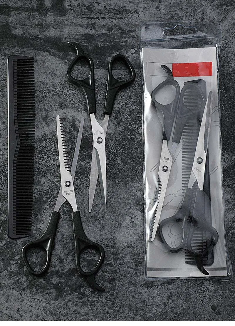 Hair Scissors Cutting Shears Salon Professional Barber Hair Cutting Thinning Hairdressing Set Styling Tool Hairdressing Comb 3pc hairdressing scissors,hair trimmer scissors