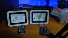 Outdoor Spotlight Projector-Lamp Remote-Controller Rgb Flood Color 100W Led IP68 50W