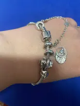 Abalorio de Color plateado de 3mm para mujer, pulsera Europea Original, joyería de moda, regalo para mujer, envío directo