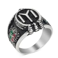 A1-dirilis-ertugrul-ring- eagle-ring- IYI-kayi-ottoman-ring-925-Sterling-Silver-Mens-Ring-Men-Rings-Male-Jewelry-Rings-For-Men-Rings-for-Women-Men-Jewelry-Retro-Flower-Men`s-Rings-Jewelry