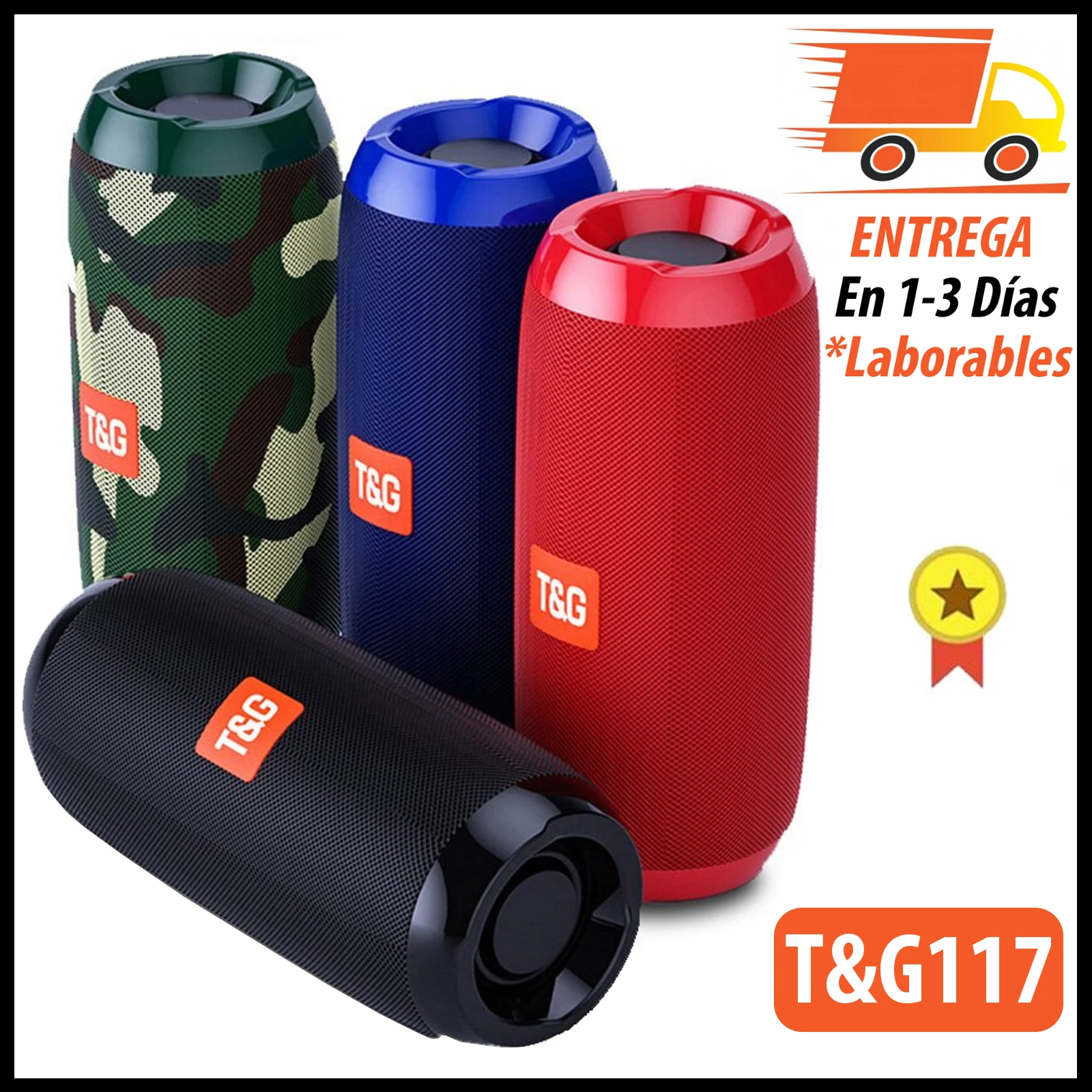 Портативный Bluetooth-динамик TG TG117 беспроводной Перезаряжаемый FM-радиоприемник с
