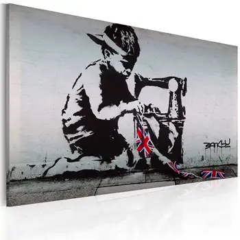 

Table-Union Jack Kid (Banksy)-60x40