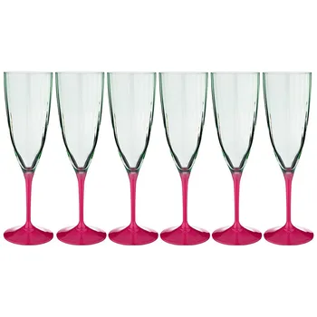 

Set of glasses for champagne of 6 PCs. '"KTE optic" 220 ml.