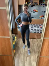Mallas sin costuras para mujer, conjunto de Yoga, ropa deportiva para gimnasio, chándal para mujer, conjunto de entrenamiento, Top corto deportivo