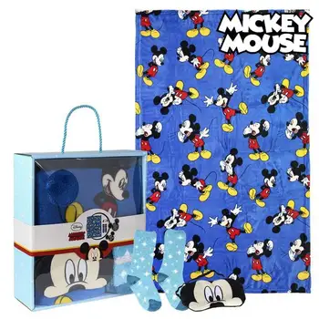 

Blanket, Socks and Eye Mask Mickey Mouse 73376 (3 Pcs) Blue