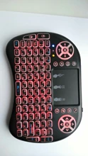 Air-Mouse Touchpad Tv-Box Remote-Control Russian Backlit I8 Mini Wireless-Keyboard Android