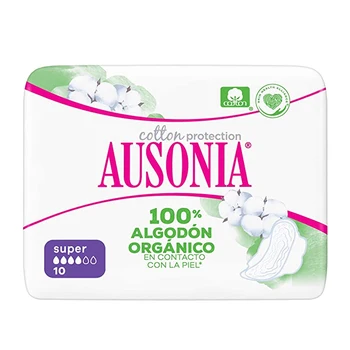 

Super Sanitary Pads with Wings ORGANIC Ausonia (10 uds)
