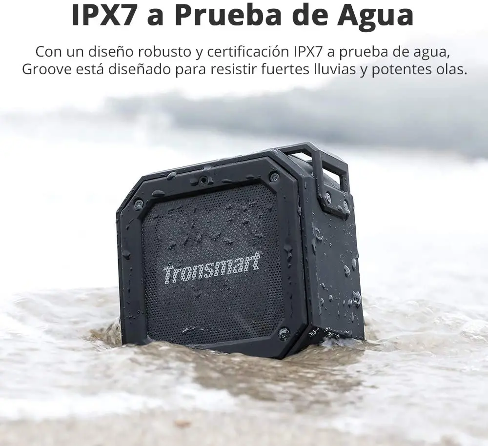Tronsmart Bluetooth speaker Element Groove portable speaker 10W TWS resistant and waterproof IPX7 voice assistant Tronsmart Bluetooth speaker Element Groove portable speaker 10W TWS resistant and waterproof IPX7 voice assistant