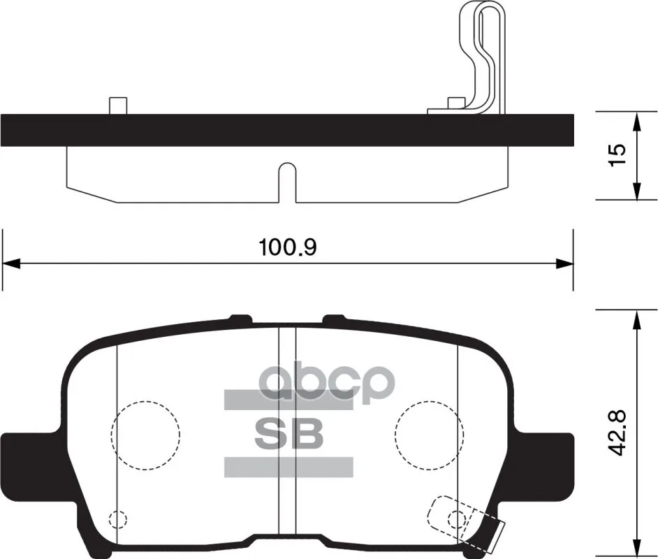 Колодки Тормозные Задние Sangsin Brake Sp1371 Sangsin brake арт. SP1371