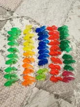 Pez de juguete para niños de 20 a 50 uds, pez de goma de imitación, pez de juguete para niños, juguete de baño de decoración