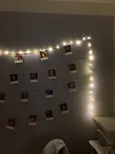 Led-String-Lights Garland Photo-Clip Battery-Operated Christmas-Decoration Holiday Wedding