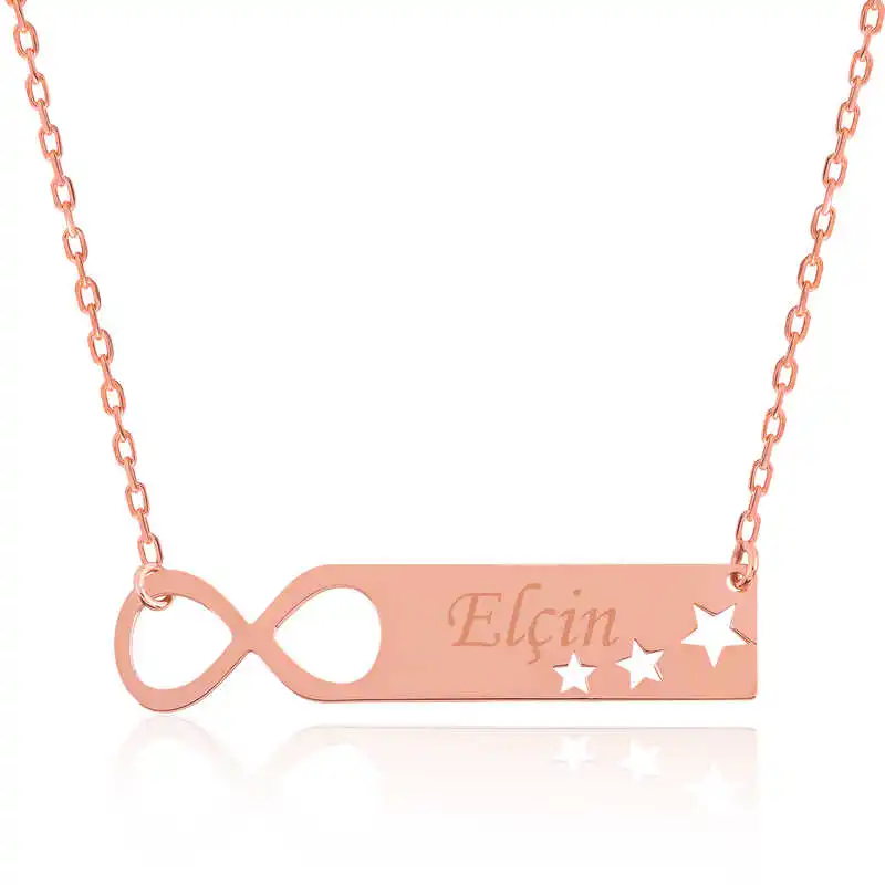 

Silver Infinity Star Personalized Is Necklace