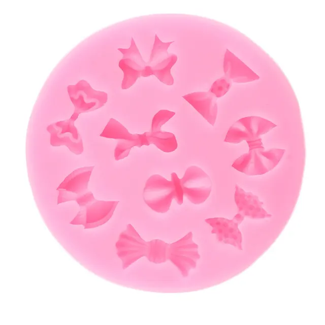 Mini Íjak Szilikon Öntőszekrények Csokornyakkara Cupcake Topper Fondant Penész Diy Torta Dekorációs Szerszámok Cukorkás Gyanta Agyag Csokoládé Gumpaste - Image 4