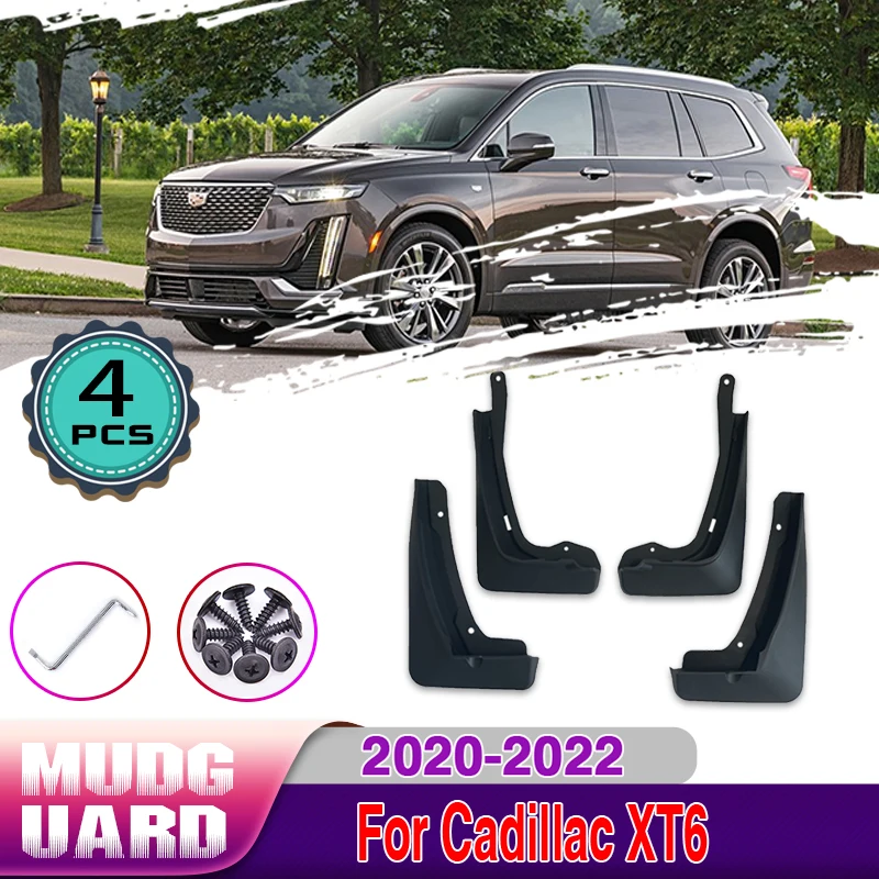 Car Fender Mudguards For Cadillac XT6 2020 2021 2022 Auto Front Rear
