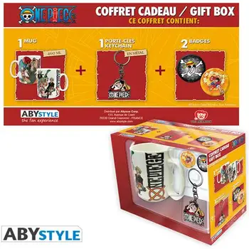 

"One Piece - Pck Mug + Keychain + Badges" "" "new World" "" ""