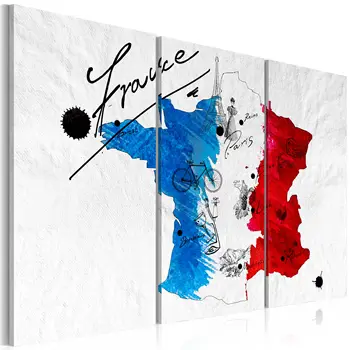 

Table-Welcome to France! -Triptych-120x80