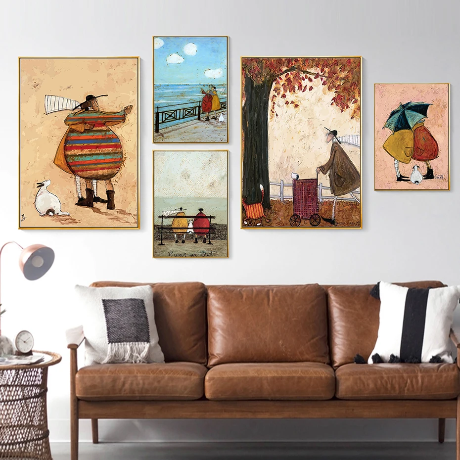 Современные Холст для Живописи Северной Аннотация Нефти Плакат Печати Wall Art Pictures