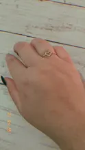 RscvonM-Anillo de boda de Color dorado y plateado con forma de corazón para mujer, joyería de compromiso para fiesta