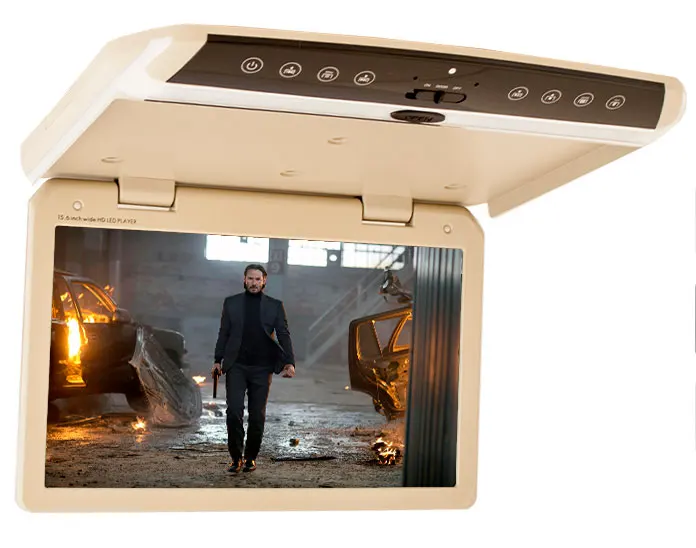 Car ceiling monitor 15." with built-in Full HD honey