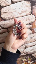 Declaración sin Piercing para la oreja, de estrás de cristal brazalete de Clip de perno Pendientes para las mujeres Pendientes de moda Pendientes joyas Bisutería
