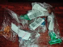 C Curve-Pinzas para pinceles de uñas, soporte de papel de extensión de uñas acrílicas de plástico multifunción