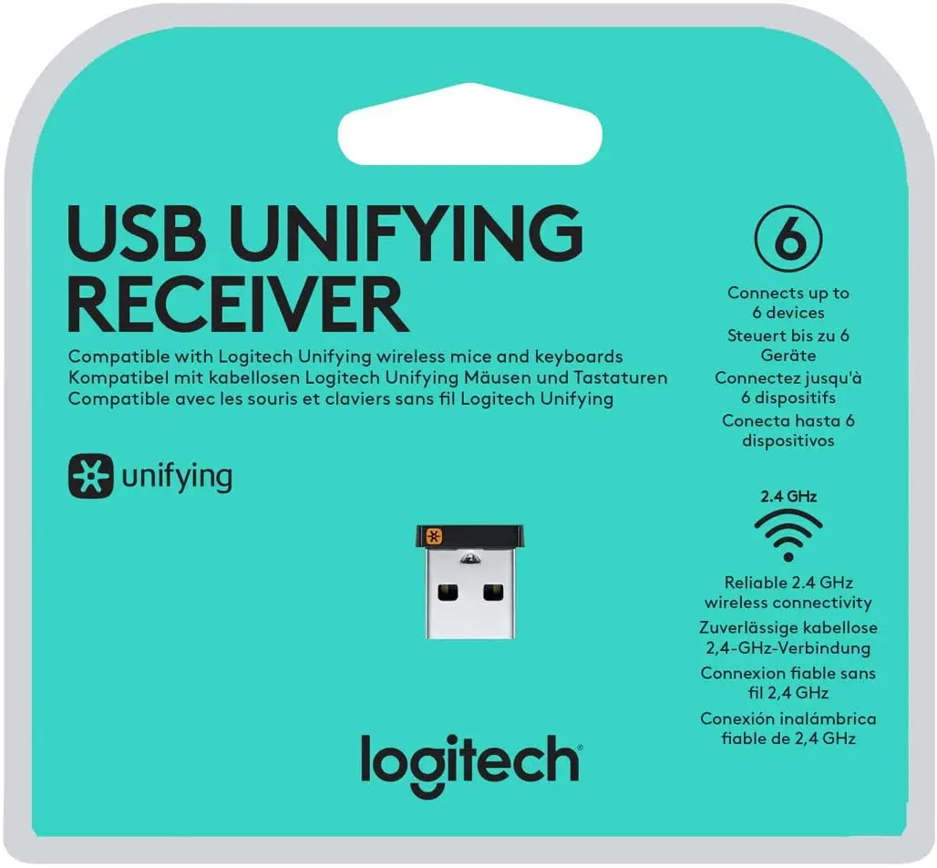Logitech Usb Unifying Receiver, - Adapters -