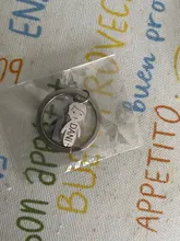 LLavero de acero inoxidable con grabado personalizado para niños y niñas, joyería con nombre, fecha, familia