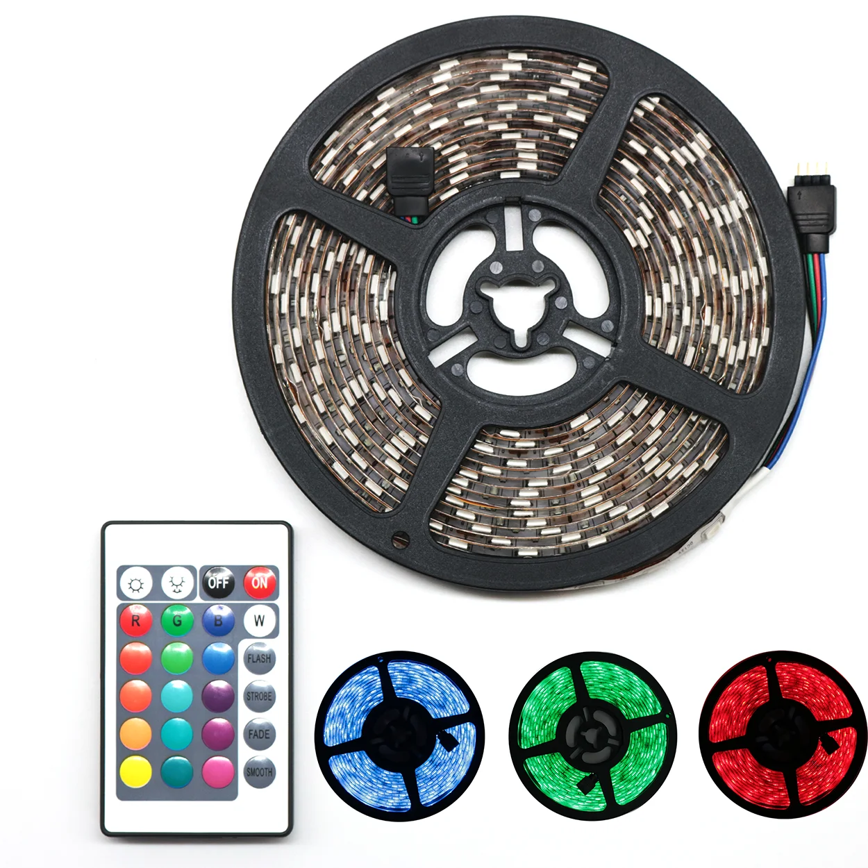 RGB - PLCC6/5050 12V LED Strip - Adhesive Backing - Water Resistant - 5m  Roll / Reel