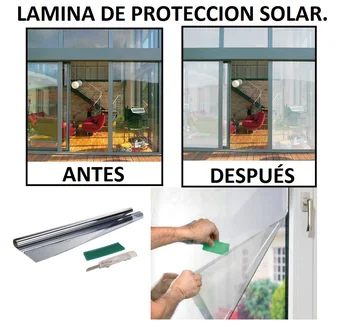 

LAMINA DE PROTECCION SOLAR PARA VENTANAS EFECTO ESPEJO, OfertA, CONTRA RAYOS UV VINILO SEGURIDAD PRIVACIDAD ADHESIVO SOL NUEVA