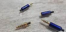 Conector de Audio de 3,5mm de alta calidad, adaptador de auriculares chapado en oro de 4 polos para auriculares estéreo DIY/auriculares de reparación