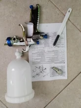 WENXING pistola de pintura Manual W101, herramienta neumática de w-101 para coche, 0,8/1,0/1,3/1,5/1,8mm