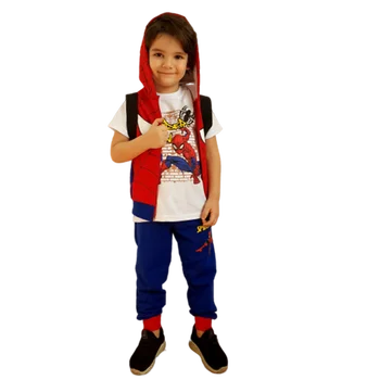 

Spiderman Spiderman 4 Piece Costume Suit Seasonal Short Sleeve Suit Full Mold With Bag