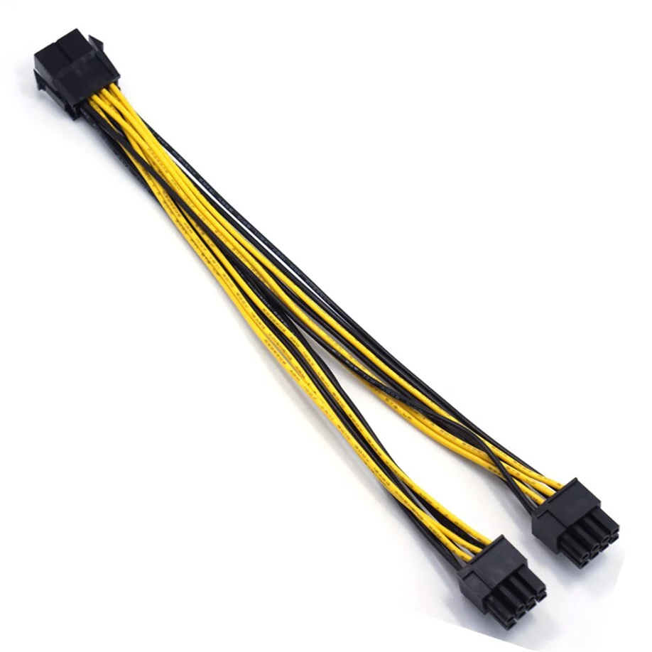 Силовой кабель для графической карты 6 pin/8 pin разъем Мама-Папа PCI-E PCI Express 8 (6+2pin)