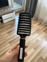 Peine para masaje del cuero cabelludo para niña, cerdas de nailon, cepillo de pelo rizado húmedo para mujer, cepillo de pelo para salón, herramientas de estilo de peluquería