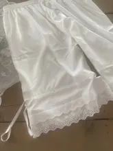 WEPBEL-pantalones cortos de encaje estilo Lolita para mujer, bombachos con volantes de calabaza, ropa interior holgada de cintura alta elástica