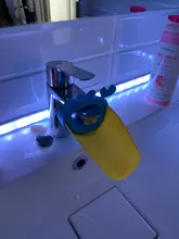 Juguetes de baño de silicona para bebés, extensor de grifo para niños, lavamanos, lavabo de goma, grifo de Alcance del agua