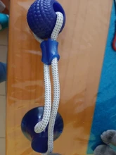 Juguetes para mascotas con copa de succión perro juguete con bola goma termoplástica para limpieza de perro juguetes para perros pequeños, perro de juguete