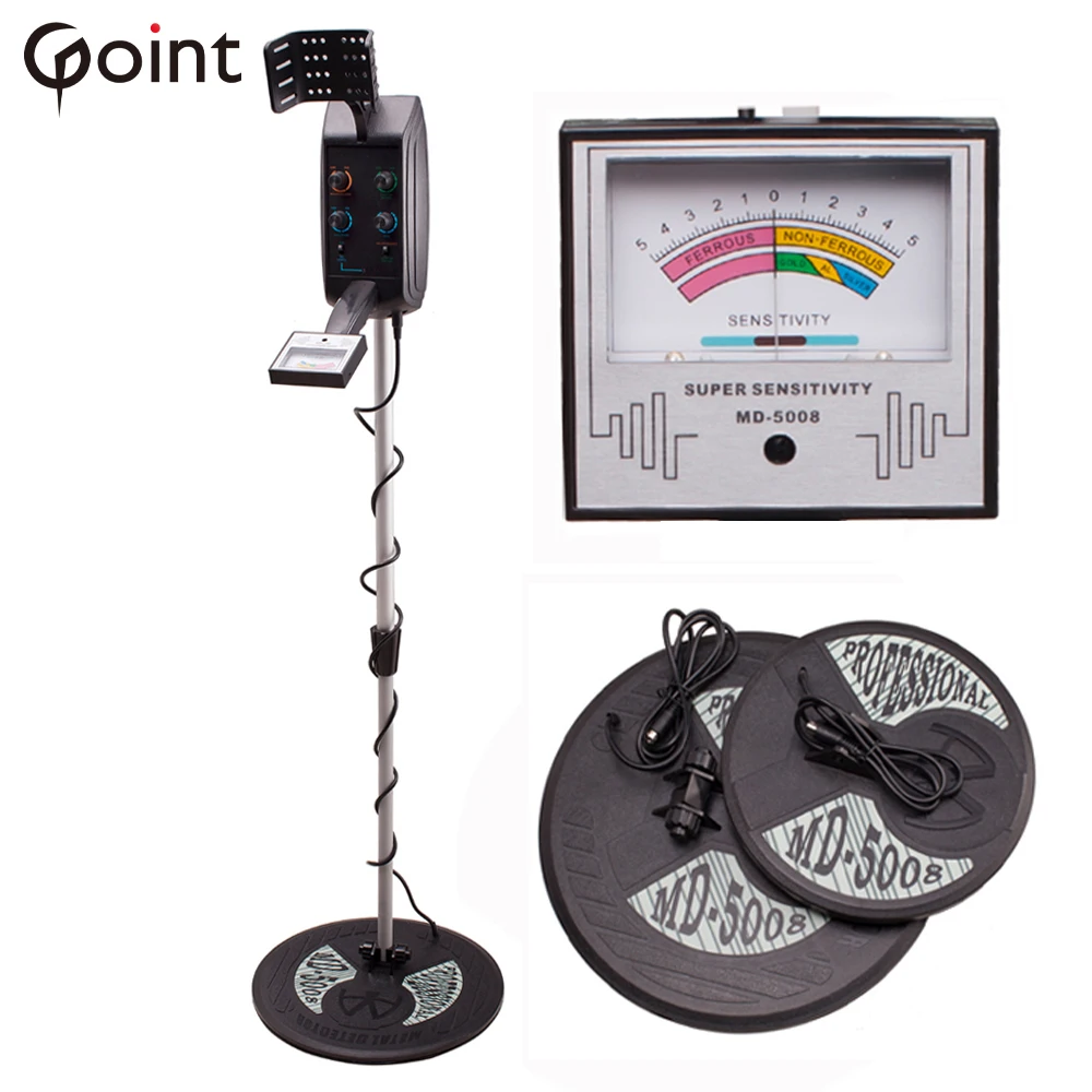 Underground Metal Detector MD 5008 Treasure For Gold Coins Long Range Two Coils Hunter Searching Jewelry