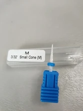 Broca de clavo de cerámica para manicura y pedicura, cortador de bolas pequeñas para pulir uñas en Gel