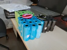 40 rollos/paquete perro Bolsa para popó de basura limpia bolsas de gato para gato mascotas de recogida de residuos de perro para exterior caca limpieza recoger bolsas