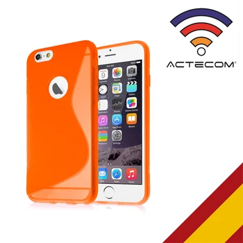 

ACTECOM Funda para iPhone 6/6s Funda Protectora de Silicona iPhone 6/6s Color Gel de TPU Suave con Absorción de Impactos